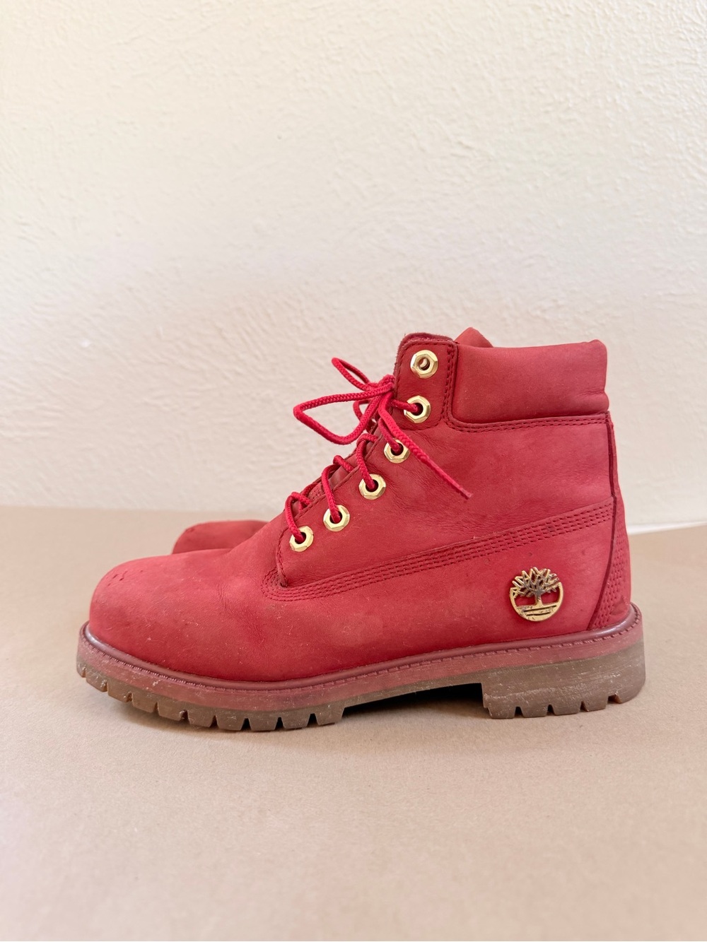 Timberland ruby red premium 6” boot